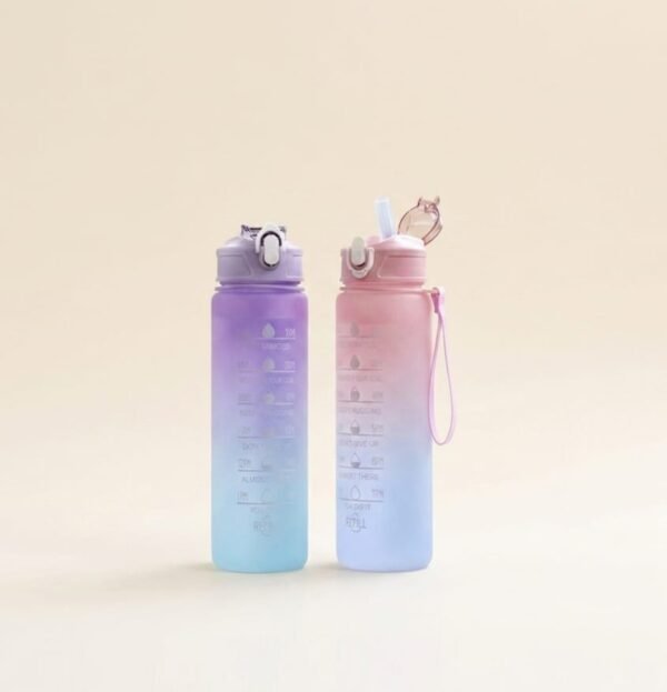 Gradient Kettle Cup High-value Outdoor Sports Fitness Plastic Water Cup Gradient Outdoor Sports Fitness Kettle