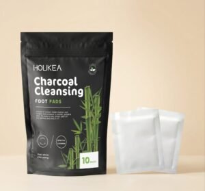 HOUKEA Bamboo Charcoal Foot Patches Gentle Daily Foot Cleaning and Body Care Bamboo Charcoal Foot Care Patch (2) Bamboo Charcoal Foot Care Patch