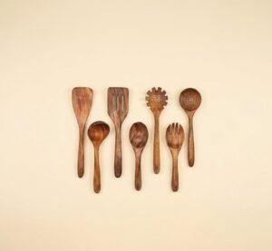 Wooden Long Handle Soup Spoon