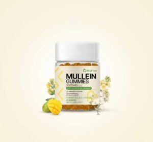 OEM ODM All in 1 Mullein Leaf Extract Gummies Lung Cleansing Gummy Lung Detox Supplements with Vitamin C, Quercetin & Elderberry (2) BioFlex MULLEIN GUMMIES