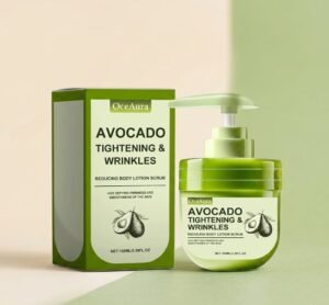 OceAura Avocado Exfoliating Body Lotion Hydrates And Moisturizes All Over The Skin AVOCADO TIGHTENING & WRINKLES