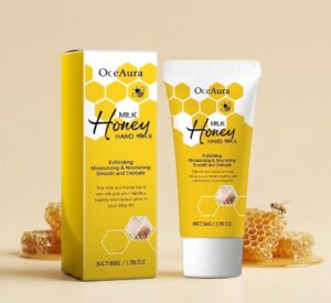 OceAura Honey Milk Tear Hand Mask, Moisturizes, Hydrates, Softens The Skin's Keratin And Relieves Dry Hands (2) OceAura Honey Milk Tear Hand Mask