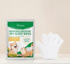 Pet Disposable Cleaning Gloves Dog Cat Hair And Skin Gentle Cleaning Care Gloves (2) Pet Hair And Skin Gentle Cleaning Care Gloves