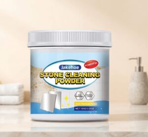 Stones Cleaning Powder, Kitchen Countertop Marble Tile Cleaning Oil Stain Removal Polishing Powder Stones Cleaning Powder
