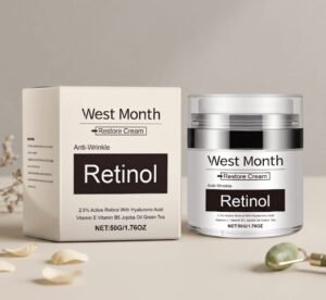 West&Month Retinol Skin Care Cream Lighten Fine Lines Hydrating Moisturizing Soft Nourishing Skin Cream (2) Anti-Wrinkle Restore Cream