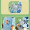 575597410 500ml Bus Car Children's Straw Water Cup