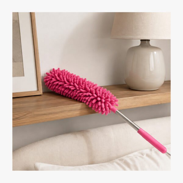 pink-chenille-microfiber-dust-wand_lifestyle Chenille Microfiber Dust Wand