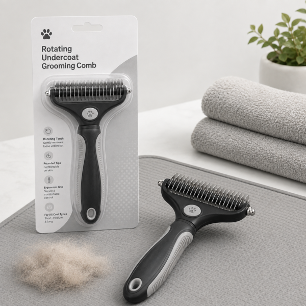rotating-undercoat-grooming-comb-lifestyle Rotating Undercoat Grooming Comb