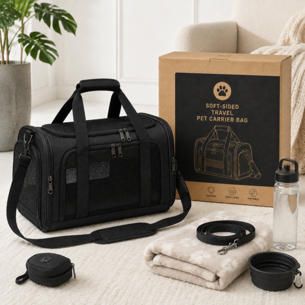 Soft-Sided Travel Pet Carrier Bag
