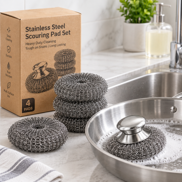scouring-lifestyle Stainless Steel Scouring Pad Set